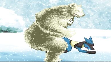 Polar Bear Rapes Lucario in the Wild