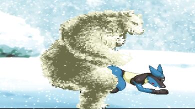 Polar Bear Rapes Lucario in the Wild