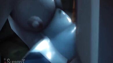 Big Tits Nurse Inflates Patient's Dick with Her Mouth during Standing Doggy Style Sex