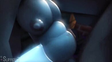 Big Tits Nurse Inflates Patient's Dick with Her Mouth during Standing Doggy Style Sex