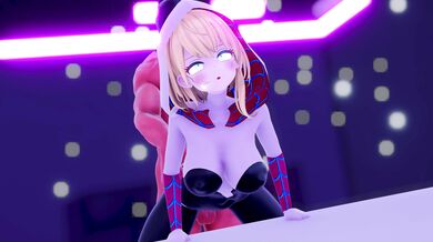 Japanese Schoolgirl Gets Fucked by Giant Spider-Gwen's Web in 'After Hours [ブラン]'
