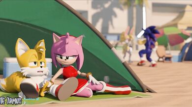 Sonic's Beach Blanket Blowjob Bonanza: Featuring White Armus!