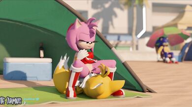 Sonic's Beach Blanket Blowjob Bonanza: Featuring White Armus!