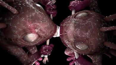 Bunny-Murloc Fuck Fest in 3D!