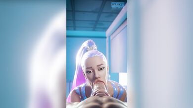 Ariana sucks on Wanksy's glizzy in Fortnite