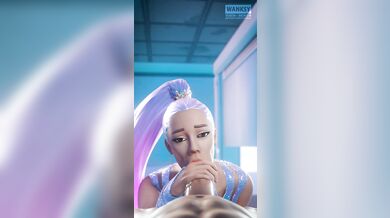 Ariana sucks on Wanksy's glizzy in Fortnite