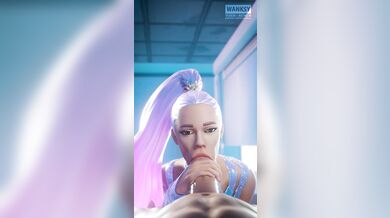 Ariana sucks on Wanksy's glizzy in Fortnite