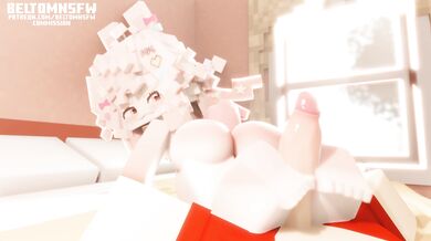 Pipkin Pippa's Horny Footjob Orgy in Minecraft XXX Animation!