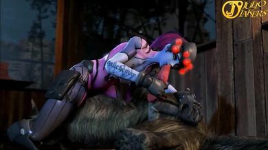 Widowmaker's Pog Fucking Orgy with Denis and His Big Cum