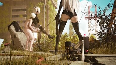 Robotic Love Triangle: 9S with 2B and 2A [Anaru]