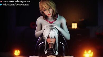 Spider-Gwen and Black Cat's Sexual Encounter: The Bouquetman