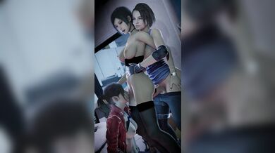 Threesome Lust with Jill, Ada and Claire