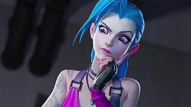 Redmoa Gives the Ultimate Blowjob in Jinx Hentai Video