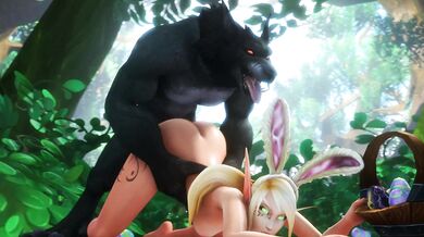 Horny Worgen Fucks the Easter Bunny