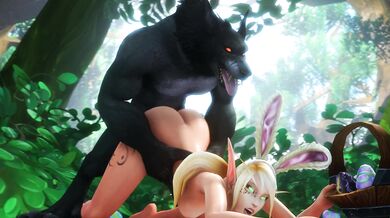 Horny Worgen Fucks the Easter Bunny