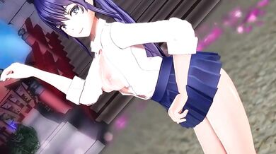 AOA's Moe Aozora Punished by the Perverted MMD Community