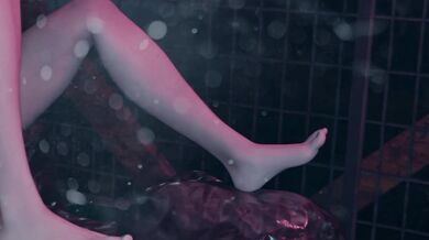 Senpai's Wet Cock Defiled Rebecca's Throat