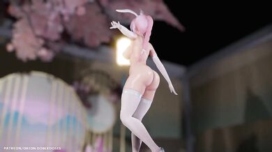 (ass cam) LUKA in Bunny Suit Gets Fucked by Teddy Bear (弱音ハク) - Uncensored R-18