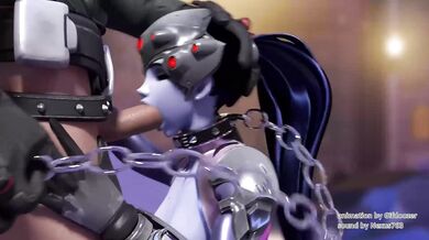 Widowmaker's Forced Blowjob Bondage