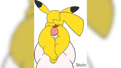 Pikachu's Biggest Dick Fucking a Tight Ash Ketchum Ass in a Loopy Threesome with Misty and Brock, Too!