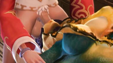 Ahri's Naughty Blowjob Adventures with Nami