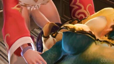 Ahri's Naughty Blowjob Adventures with Nami