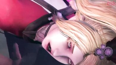 Natsu gets pounded by Taki in Soul Calibur