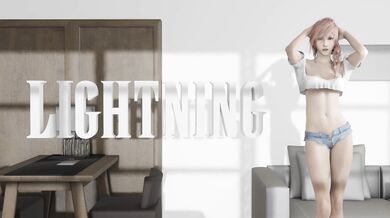 Busty Lightning Babe Gets Dicked Down by the Lazy Procrastinating Dude from Final Fantasy