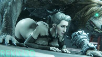 Werewolf Cloud's Forbidden Lust with Scarlet [Rekin3D]