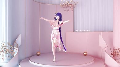 Nude Dancing with Sexy Raiden Ei in 5-Star Style