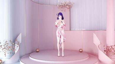 Nude Dancing with Sexy Raiden Ei in 5-Star Style