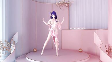 Nude Dancing with Sexy Raiden Ei in 5-Star Style