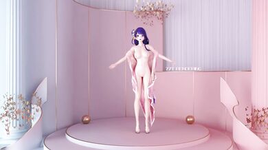 Nude Dancing with Sexy Raiden Ei in 5-Star Style