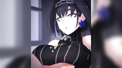 Kronii's Titty Fucking with Soi and Skello