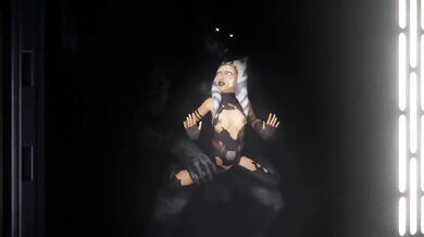 Forced furry fuck fest with Ahsoka Tano and a lupine lover