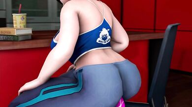 - Massive Dildo Bound Mei's Ass