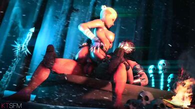 Cassie Cage and Sub-Zero Get It On [Kinky TS FM]