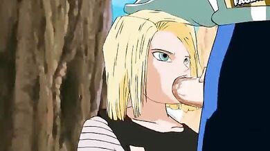 Broly's Giant Cock Plows Android 18's Tight Ass in 'FamousToonFacials'