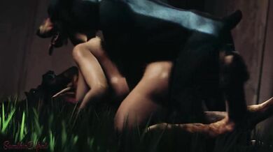 Lulu's Gangbang with Canines