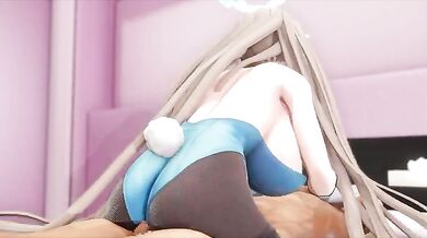 Asuna Gets Lucky on the Farm with a Horny Rabbit