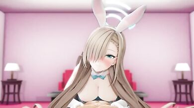 Asuna Gets Lucky on the Farm with a Horny Rabbit