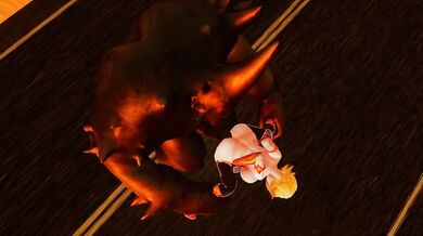Unable to Endure the Monstrous Cock, Igawa is Impaled to the Hilt