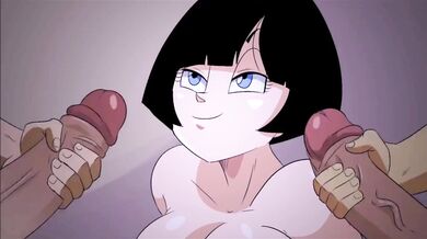 Busty blonde swallows a huge load on her face