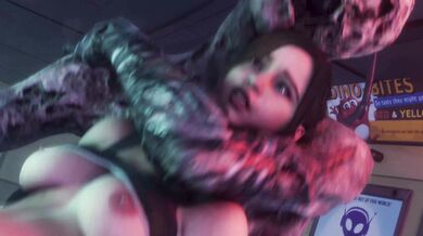 Busty Claire's Tight Pussy Ravaged by Horny Monster in High Definition Quality