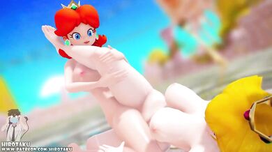 Tranny Princess: Boobies, Ass, and Pussy of Peach, Daisy, and Rosalina