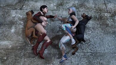 Frosty Fun with Scarlet and Arty [R18+]