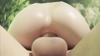 Tight Virgin Booty Slammed and Claimed by a Monstrous Creature's Tail in '2B Anal (Behind) - Yeero'