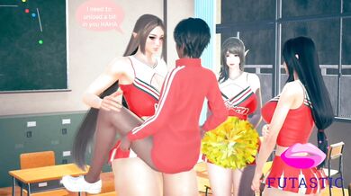 Slutty Futanari Cheerleaders Pounded by New Boy's Huge Cock (DEMO)