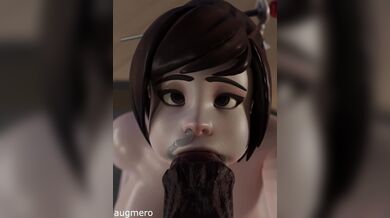 Massive Horse Cock Stuffs Mei's Tight Pussy [Augmero]