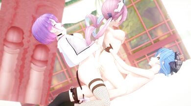 Aqua x Female x Futa [Water x Futanari x Futanari]